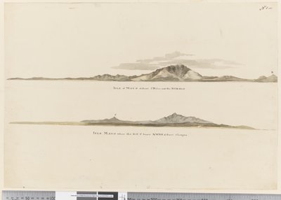 Profiel van de kust van het eiland Mayo, Kaapverdische Eilanden door William Hodges