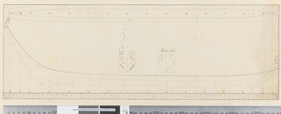 Pagina 21a Diagram van een inheemse kano door William Hodges