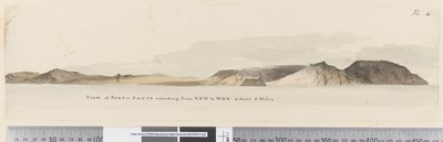 Pagina 4 Uitzicht op Porto Santo van NNW tot WBW op een afstand van 5 mijl door William Hodges