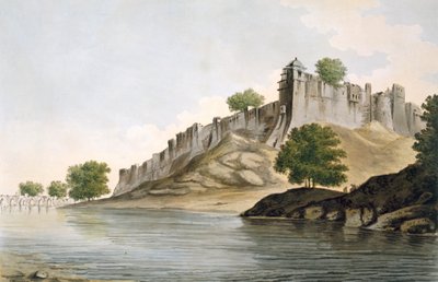 Pl. 33 Een Uitzicht op het Fort van Ilionpoor aan de Oevers van de Rivier Goomty uit 