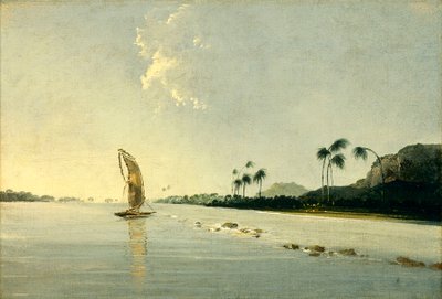 Uitzicht op een deel van het eiland Ulietea [Raiatea] door William Hodges