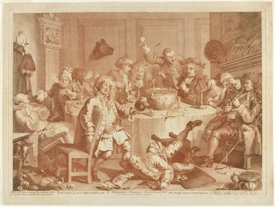 Een moderne middernachtelijke conversatie door William Hogarth