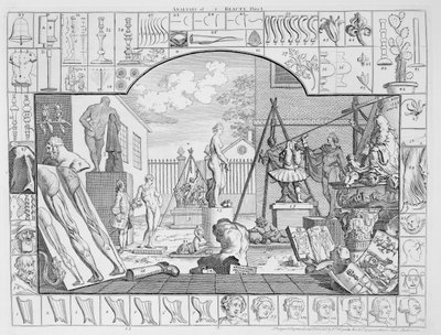 Analyse van schoonheid, plaat 1, 1753 door William Hogarth