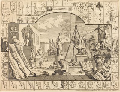 Analyse van schoonheid: pl.1 door William Hogarth