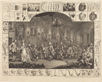 Analyse van Schoonheid: pl.2 door William Hogarth