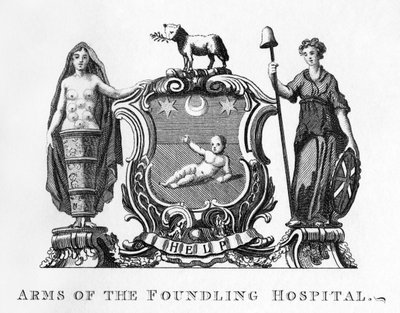 Wapen van het Foundling Hospital door William Hogarth