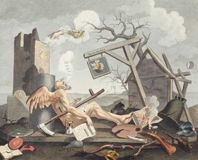 Bathos, Manier van Zinken, in Sublieme Schilderijen opgedragen aan de Handelaars in Donkere Schilderijen, illustratie uit 