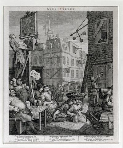 Beer Street, 1751 door William Hogarth