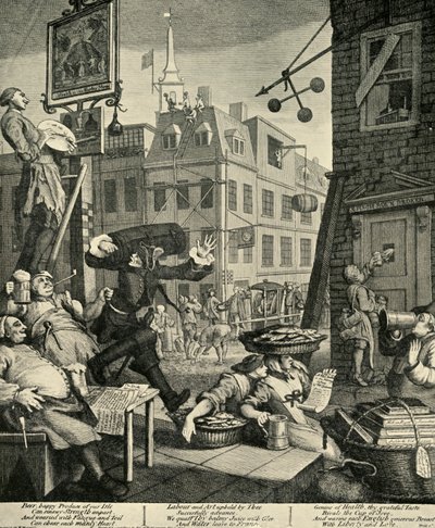 Beer Street, 1751, 1925 door William Hogarth