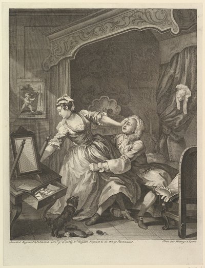 Voor, 15 december 1736 door William Hogarth