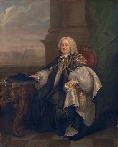Benjamin Hoadly, bisschop van Winchester, 1742 door William Hogarth