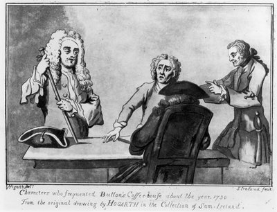 Buttons Coffee House, 1730 door William Hogarth