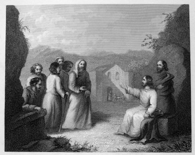 Christus en zijn discipelen door William Hogarth