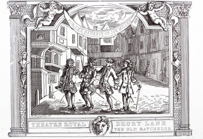 Komedie met de nep dokter ten behoeve van de auteur van de klucht door William Hogarth