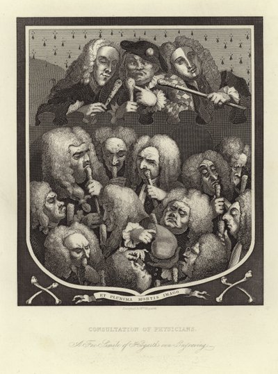 Consultatie van Artsen door William Hogarth