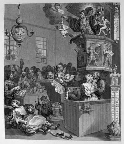 Goedgelovigheid, bijgeloof en fanatisme door William Hogarth