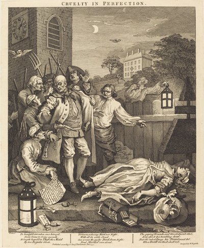 Wreedheid in perfectie door William Hogarth