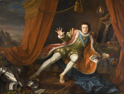 David Garrick als Richard III door William Hogarth