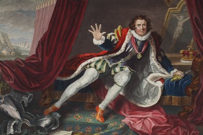 David als Richard III, illustratie uit 