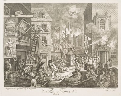De tijd (plaat 1) door William Hogarth