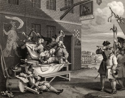 Engeland, gegraveerd door Thomas Phillibrown, uit 