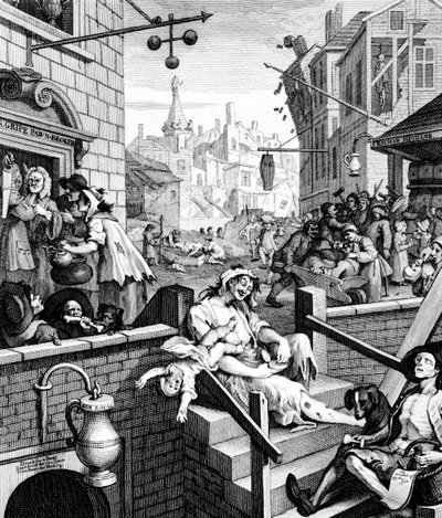 Gin Lane door William Hogarth