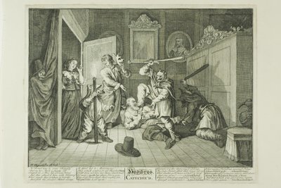 Hudibras gecatechiseerd, plaat negen van Hudibras door William Hogarth