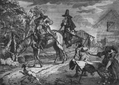 Hudibras trekt eropuit, Plaat II, uit 