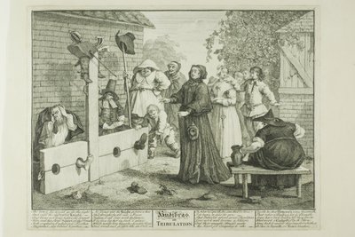 Hudibras in Verdrukking, plaat zes uit Hudibras door William Hogarth