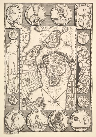Kaart van Stockholm uit Aubry de La Mottraye