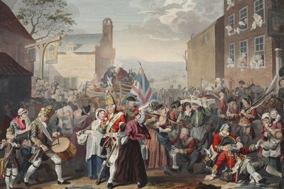 Mars van de Wachten naar Finchley, illustratie uit 