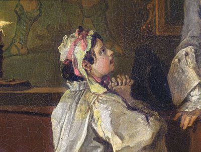 Marriage a la Mode: V, Het Badhuis, c.1743 (detail) door William Hogarth