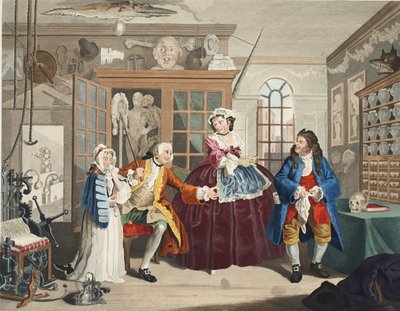 Marriage a la Mode, Plaat III, De Inspectie, illustratie uit 