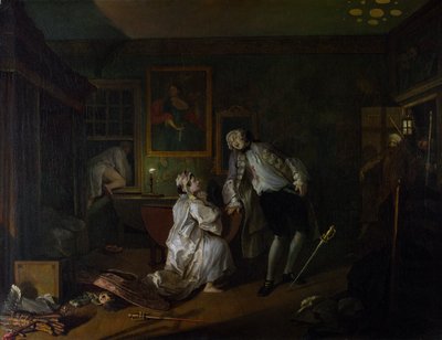 Marriage a la Mode: V, Het Badhuis door William Hogarth