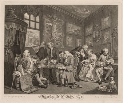Huwelijk à la Mode door William Hogarth