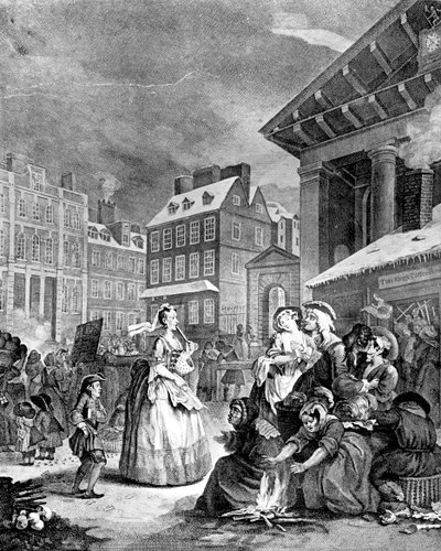 Ochtend Vier Keer van de Dag, 1738 door William Hogarth