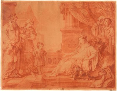Mozes gebracht naar de dochter van de farao door William Hogarth