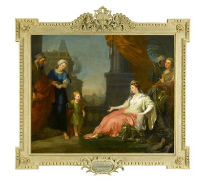 Mozes voor de dochter van de farao gebracht, 1746 door William Hogarth