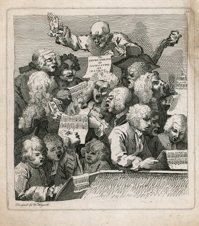 Muzikanten door William Hogarth