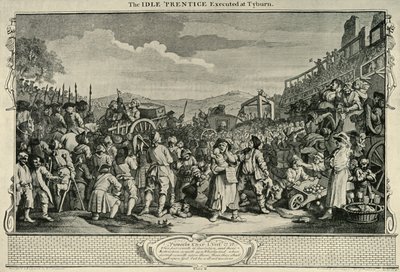 Op Weg naar Tyburn, 1747, 1925 door William Hogarth