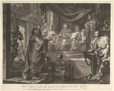 Paulus voor Felix door William Hogarth