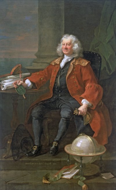 Portret van kapitein Coram, 1740 door William Hogarth