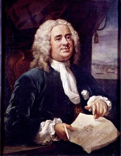 Portret van Daniel Lock door William Hogarth