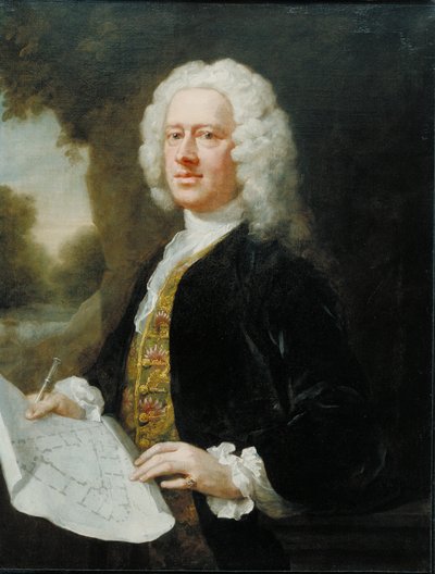 Portret van Theodore Jacobson, 1742 door William Hogarth