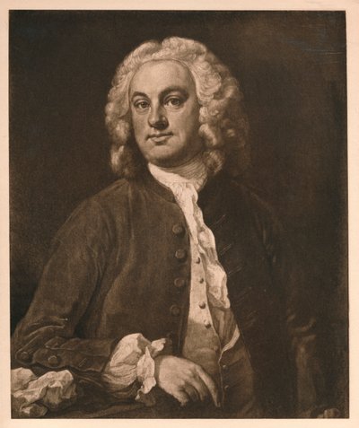 Portret van een man door William Hogarth