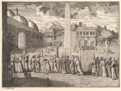 Processie door het Hippodroom, Constantinopel Aubry de La Mottrayes Reizen, 1723-24 door William Hogarth