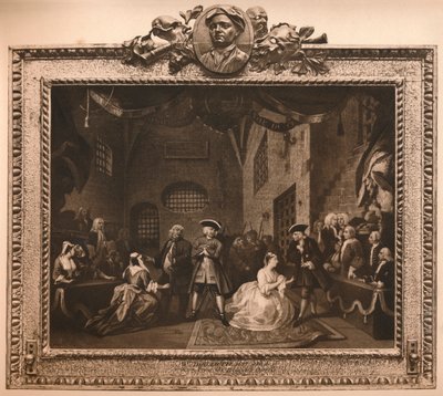 Scène uit The Beggars Opera VI, 1731 door William Hogarth