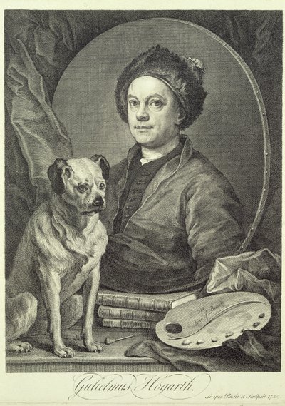 Zelfportret, 1749 door William Hogarth