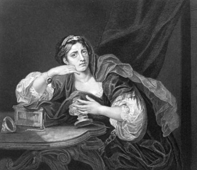 Sigismonda met het Hart van haar Echtgenoot door William Hogarth
