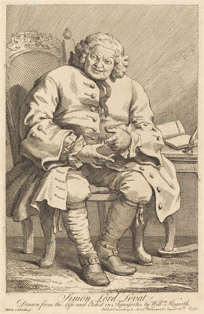 Simon Lord Lovat door William Hogarth